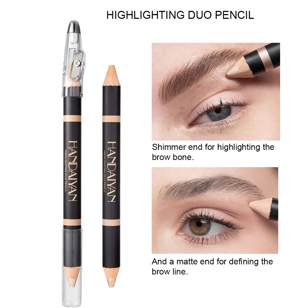 Highlighting Duo Pencil Brow Bone Stereoscopic Face Highlight Mask Concealer