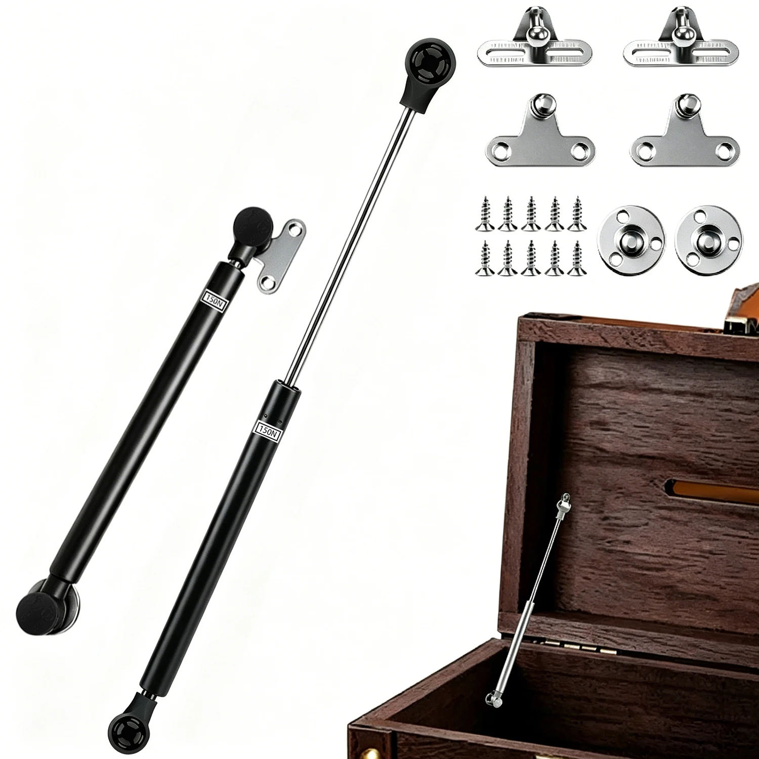 Aluminum Frame Flip Up Door Pneumatic Support Rod Cabinet Hydraulic Rod Telescopic Rod Box Soft Closing Adaptability