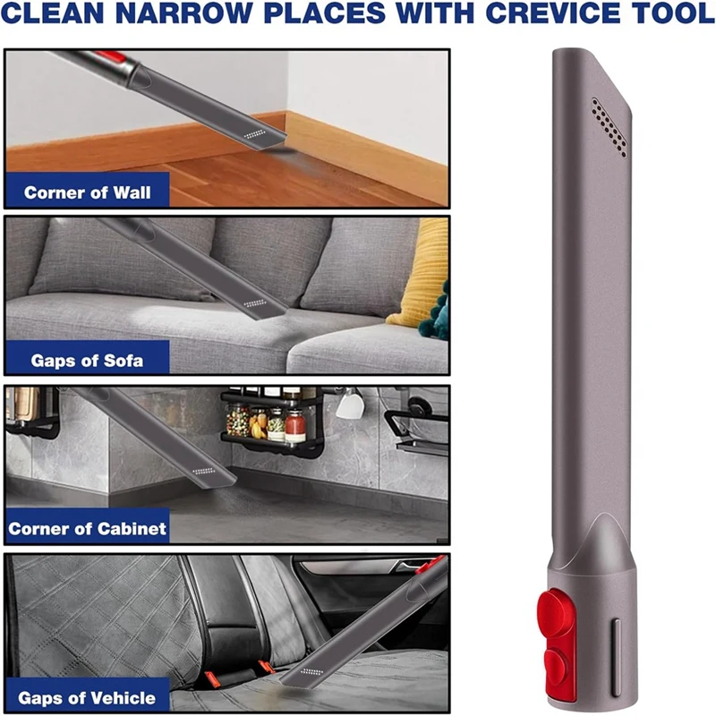 Droger Ontluchtingsreiniger Set En Spleet Gereedschap Voor Dyson V7 V8 V10 V11 V12 V15 Reserveonderdelen Accessoires 1Set