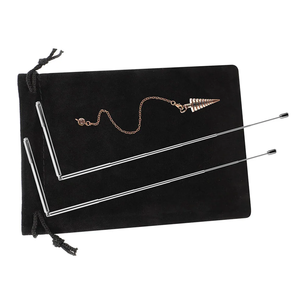 2pcs Copper Divining Rods With Dowsing Probe Pendulums For Healing And Water Divining Equipment Accessories ﻿