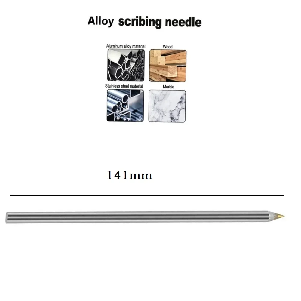 1Pcs 141mm Alloy Scribe Pens Carbide Scriber Pens Metal Wood Glass Tile Cutting Marker Pencil Metal Working Woodworking HandTool