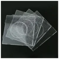 5mm Hama Beads Perler Tools Pegboard Template Board Circular Square Hot Paper Educational DIY Figure Material Girl Gift