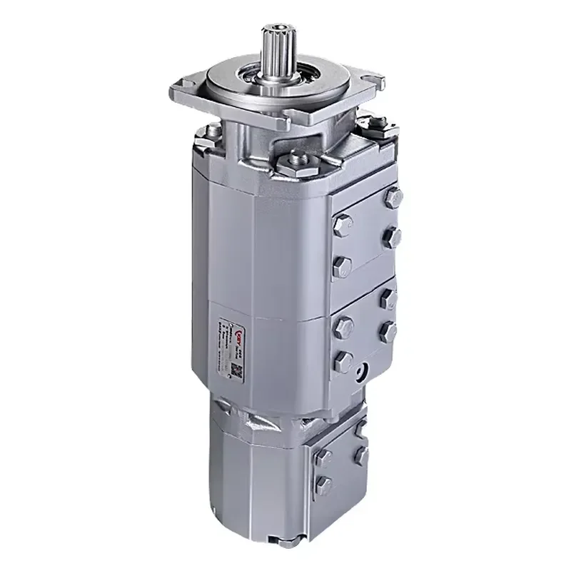 High Quality Standard Hydraulic Triple Gear Pump Customized Color 1 Year Warranty Competitive Price For Industrial Machinery