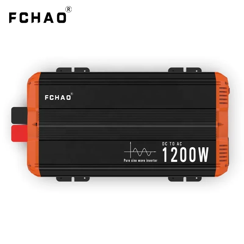 FCHAO 1200 Watt Inverter di energia solare a onda sinusoidale pura DC a AC 12V 220V 230 240V Inverter per auto con Display LCD per camion RV Home