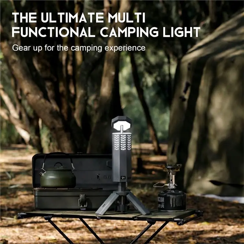 AB11-Telescopic Lantern Flashlight With Magnetic Base 20000Mah Rechargeable Camping Light Upgraded For Outdoor
