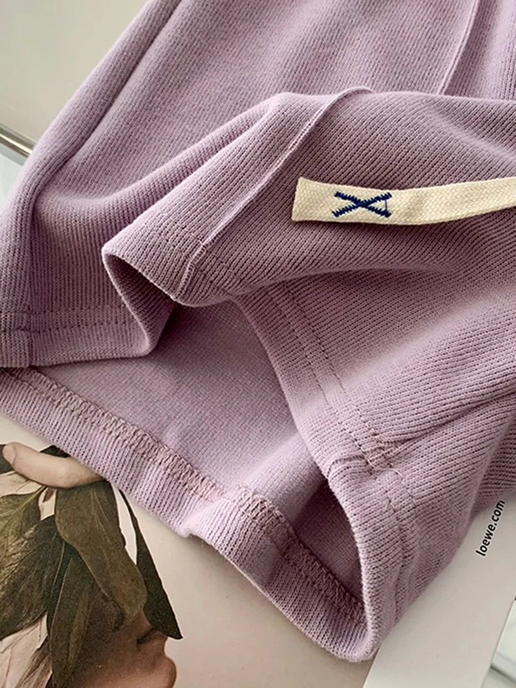 AOSSVIAO 2026 Sommer-Shorts für Damen: Elastische, süße Mädchen-Shorts im koreanischen Stil, Harajuku, schlichte graue Hosen für Studentinnen – Detail 13