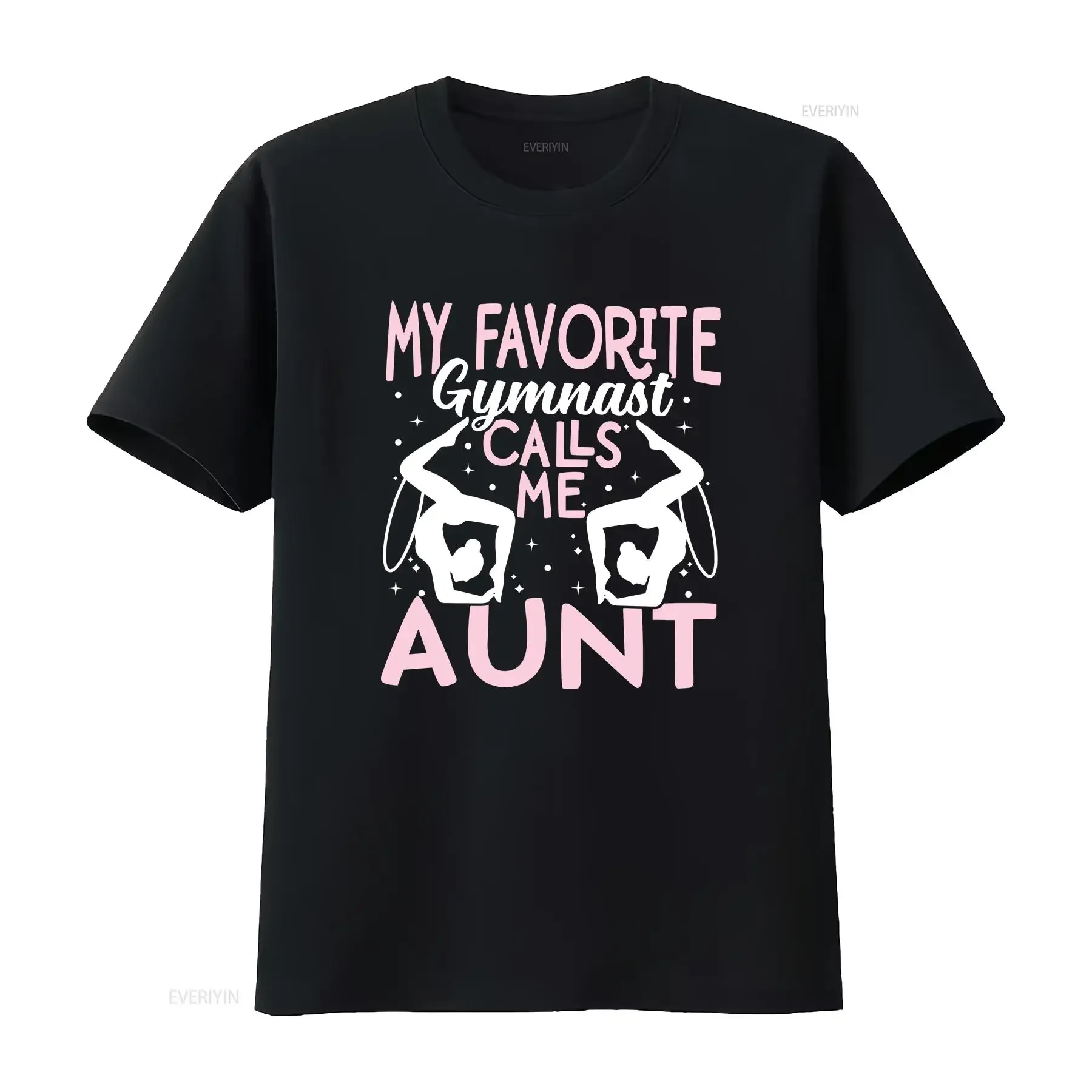 

My Favorite Gymnast Calls Me AunT T Shirt Gymnastics Love Life vintage Washed Casual graphic Versatile Soft