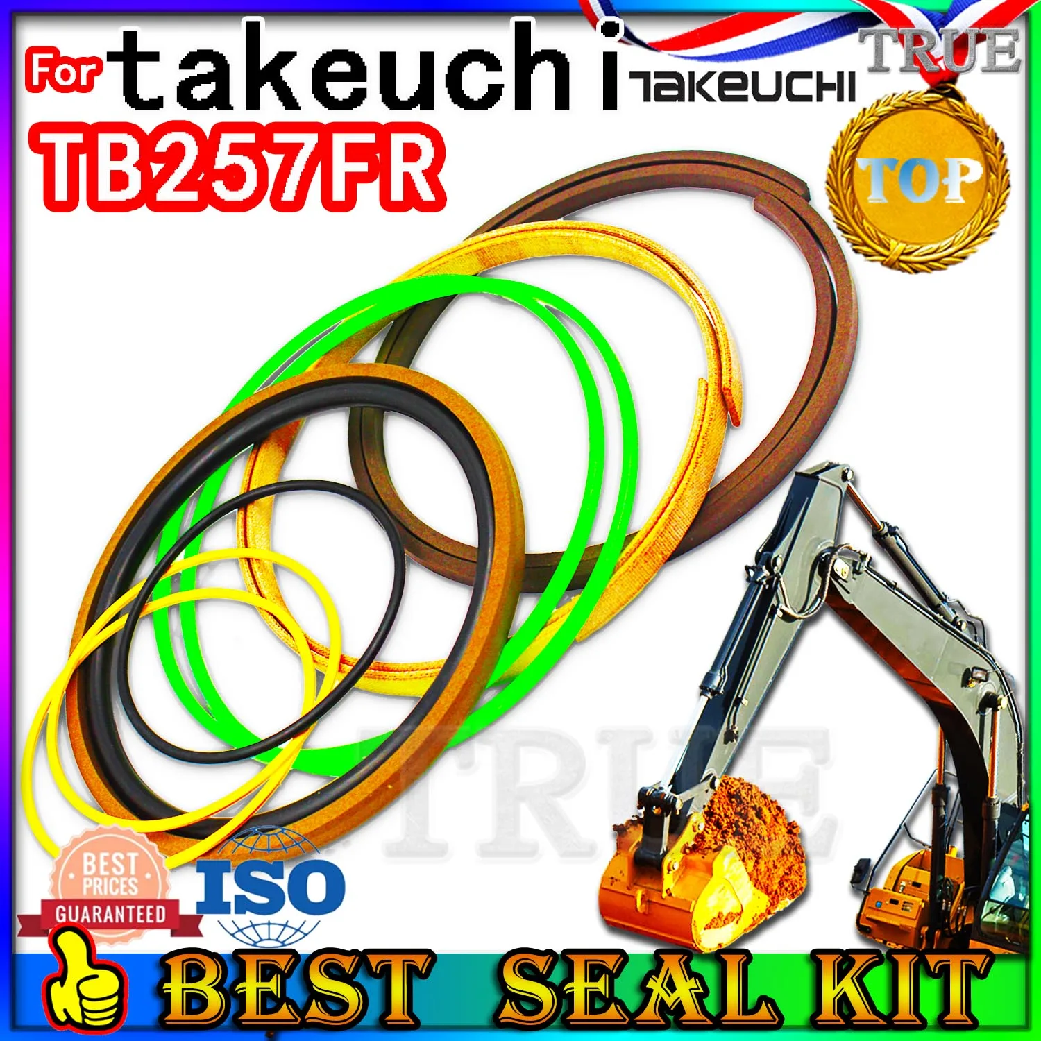 

For TAKEUCHI TB257FR Oil Seal Excavator Repair Kit Boom Bucket Arm Hydraulic Cylinder nok skf High Quality Motor Pump Swing nok