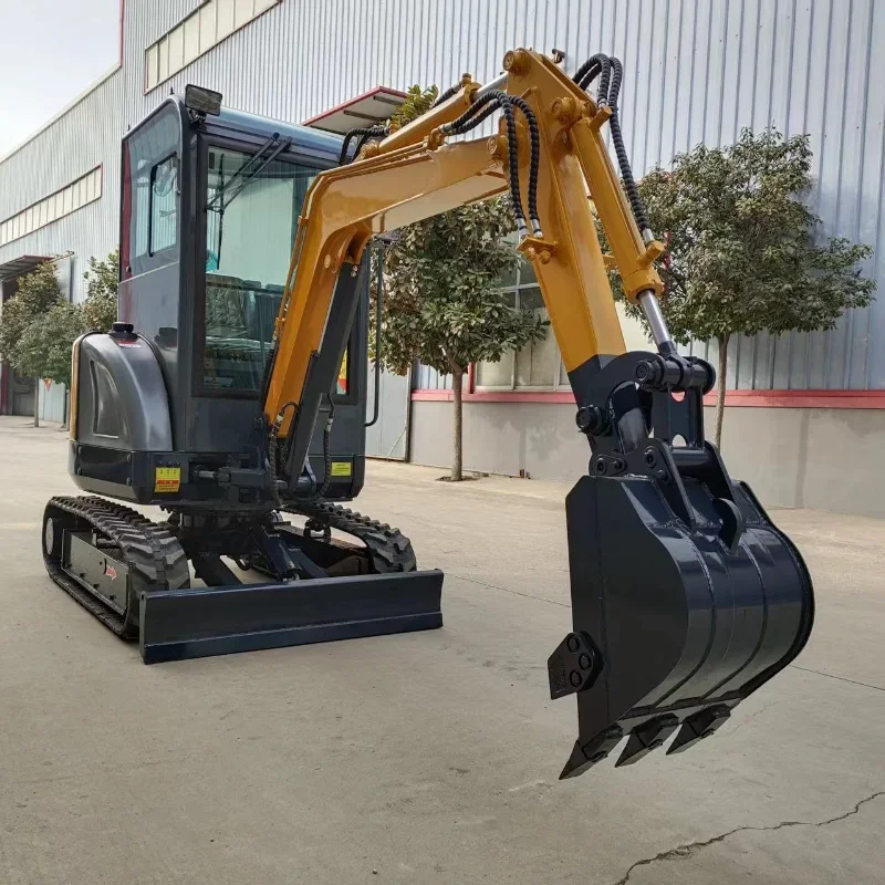 Excavator Machine Bagger Euro 5 Certification Free After Sale Service Mini Excavator 0.8ton  1.2ton  2 Ton Price