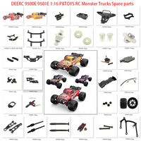 DEERC 9500E 9501E 1:16 PXTOYS RC Monster Trucks Spare parts:steering linkage servo motor wheel ESC dog bone remote control etc