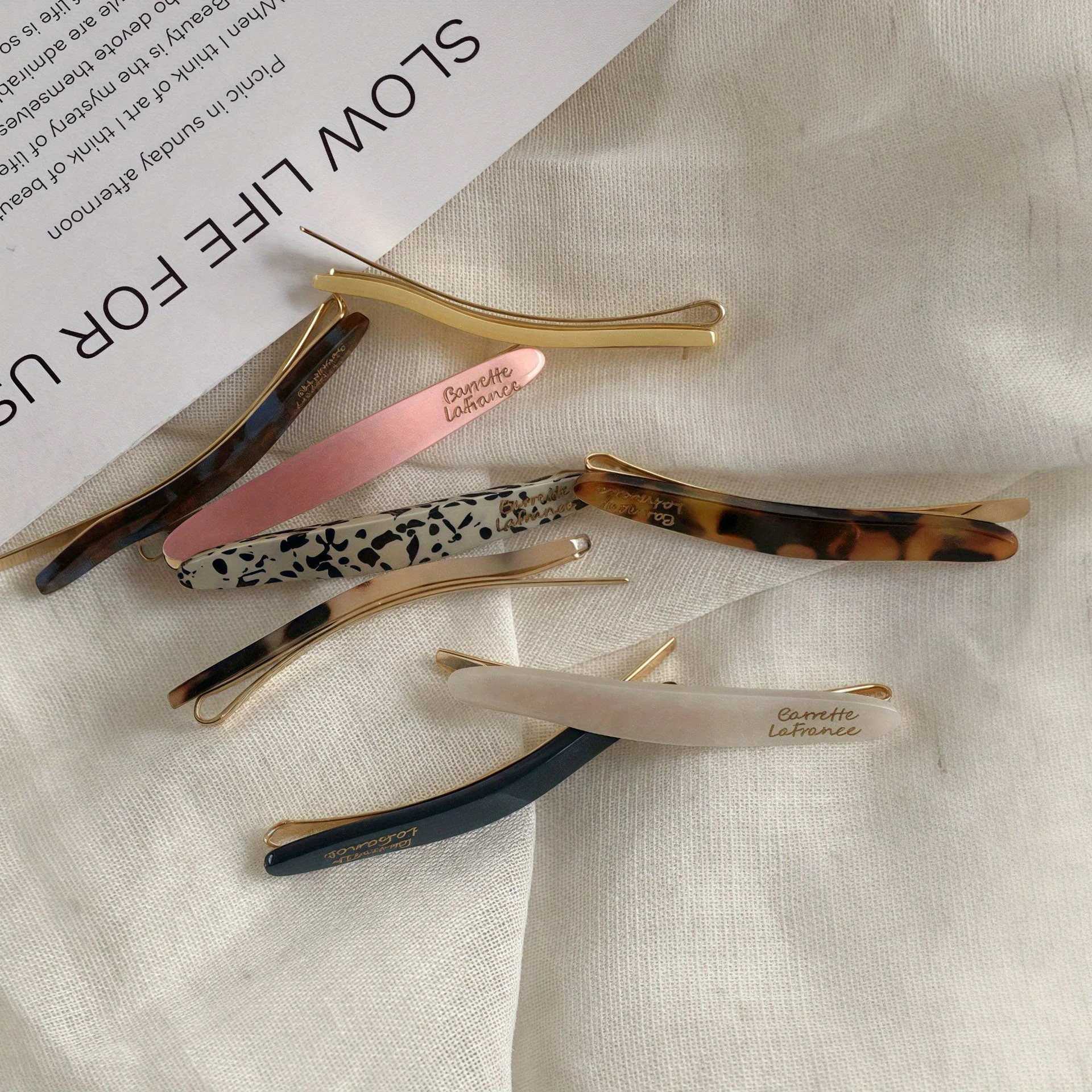 1 قطعة مشبك شعر حمض الخليك الكوري ، مشبك جانبي واحد للنساء ، مشبك نمط جديد 2025 ، غرة الرأس الخلفية ، مشبك شعر #3