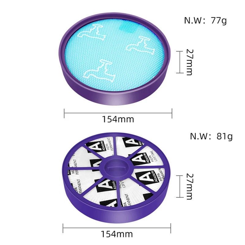 Replacement Washable Pre And Post Hepa Filter Set For Dyson DC19 DC20 DC21 DC29 Vacuum Cleaner Spare Parts Accessories