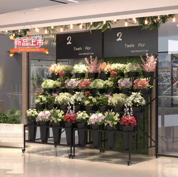 Wow, recommended shop, multi-layer rack, wrought iron flower rack, flower bucket display rack, free shipping