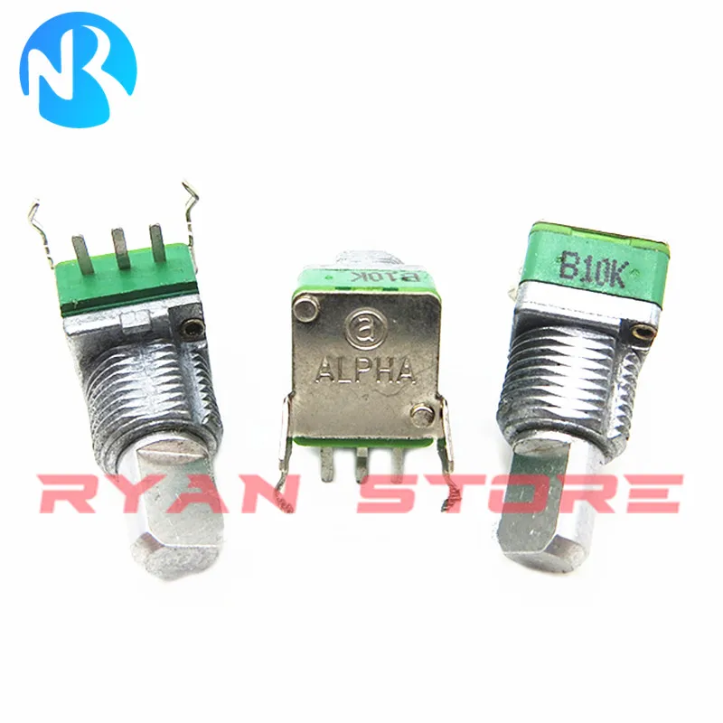 1PCS 100% New Original RD901F B20K Vertical Single Potentiometer RD901F B10K B100K B20K A250K Handle length Half Shaft 15MM 3Pin