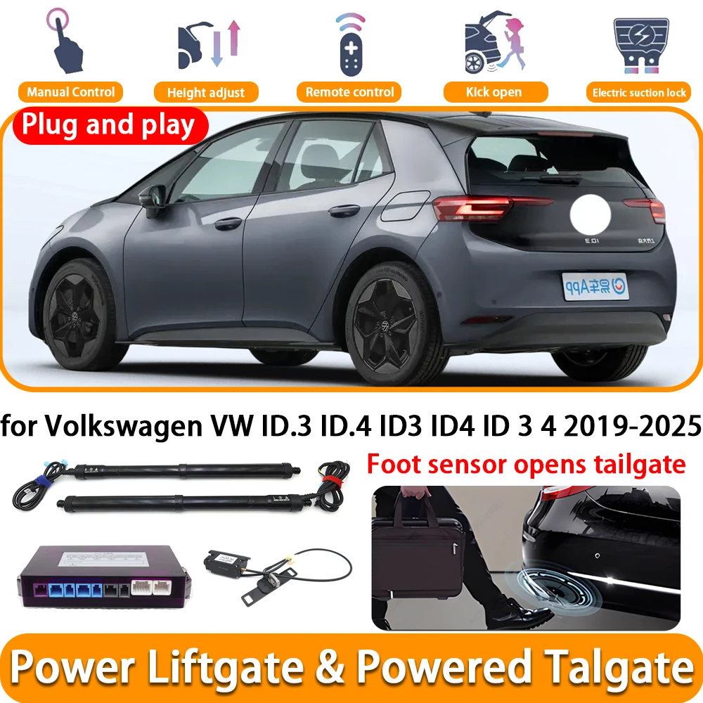 Für Volkswagen VW ID.3 ID.4 ID3 ID4 ID 3 4 2019–2025 OEM elektrische automatische angetriebene Heckklappe Power Heckklappensystem Kofferraumlift