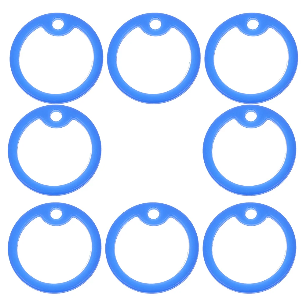 

8Pcs Dog Tag Silencers Silicone Rubber Noise Reduction Protector Flexible Durable Black Pet Collar Dog Tag Silencers