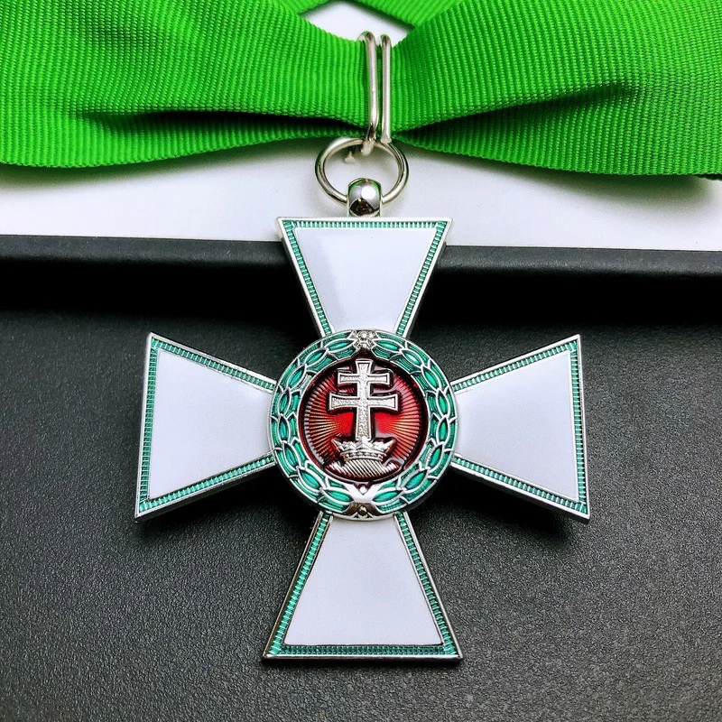 Metal replica badge of the Order of Merit Cross of the Kingdom of Hungary, Second Class