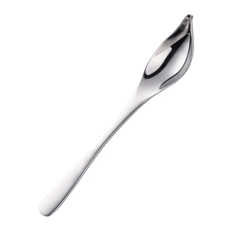 Stainless Steel Long Handle Duck Mouth Sauce Spoon Scoop Tableware Cooking Tool Coffee Chef Mini Cake Decoration Pencil