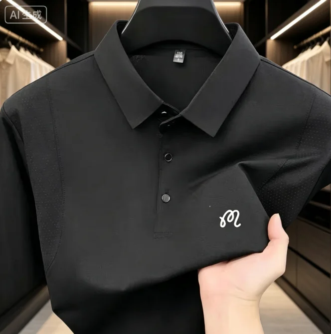 Fashion Polo Shirt Brand Long Sleeve Printed Top Spring and Autumn New Style Comfortable Breathable Casual Collar T-shirt