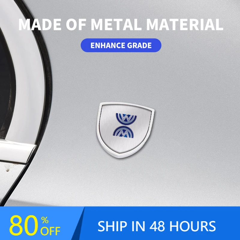 

Metal Badges Car Body Decoration Decals Sticker Exterior Accessories For Volkswagen Sagitar GTI Jetta Scirocco Tiguan Golf Bora