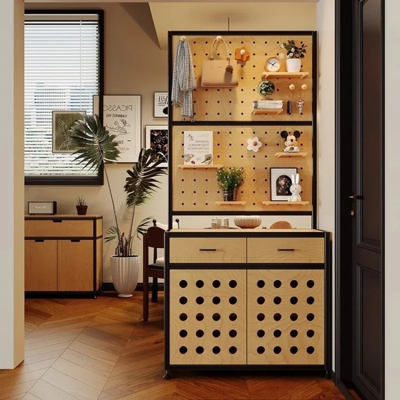 Medieval screen, hole plate cabinet, foyer cabinet, decorative cabinet, locker, storage cabinet