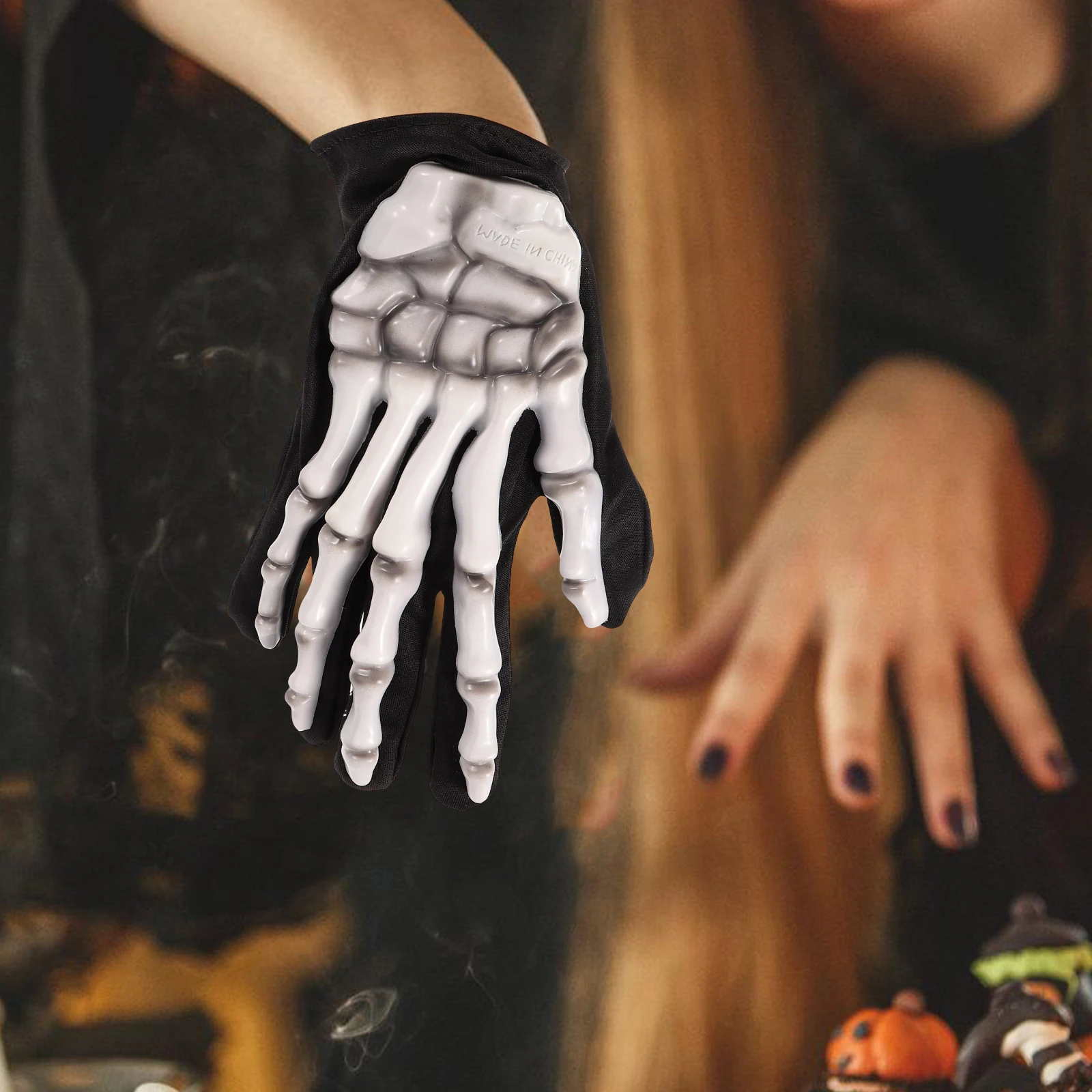 

1 Pair Gloves Halloween Gloves Props for Halloween Costume Party Props Scary Gothic Decoration Accessory Men Women Kids