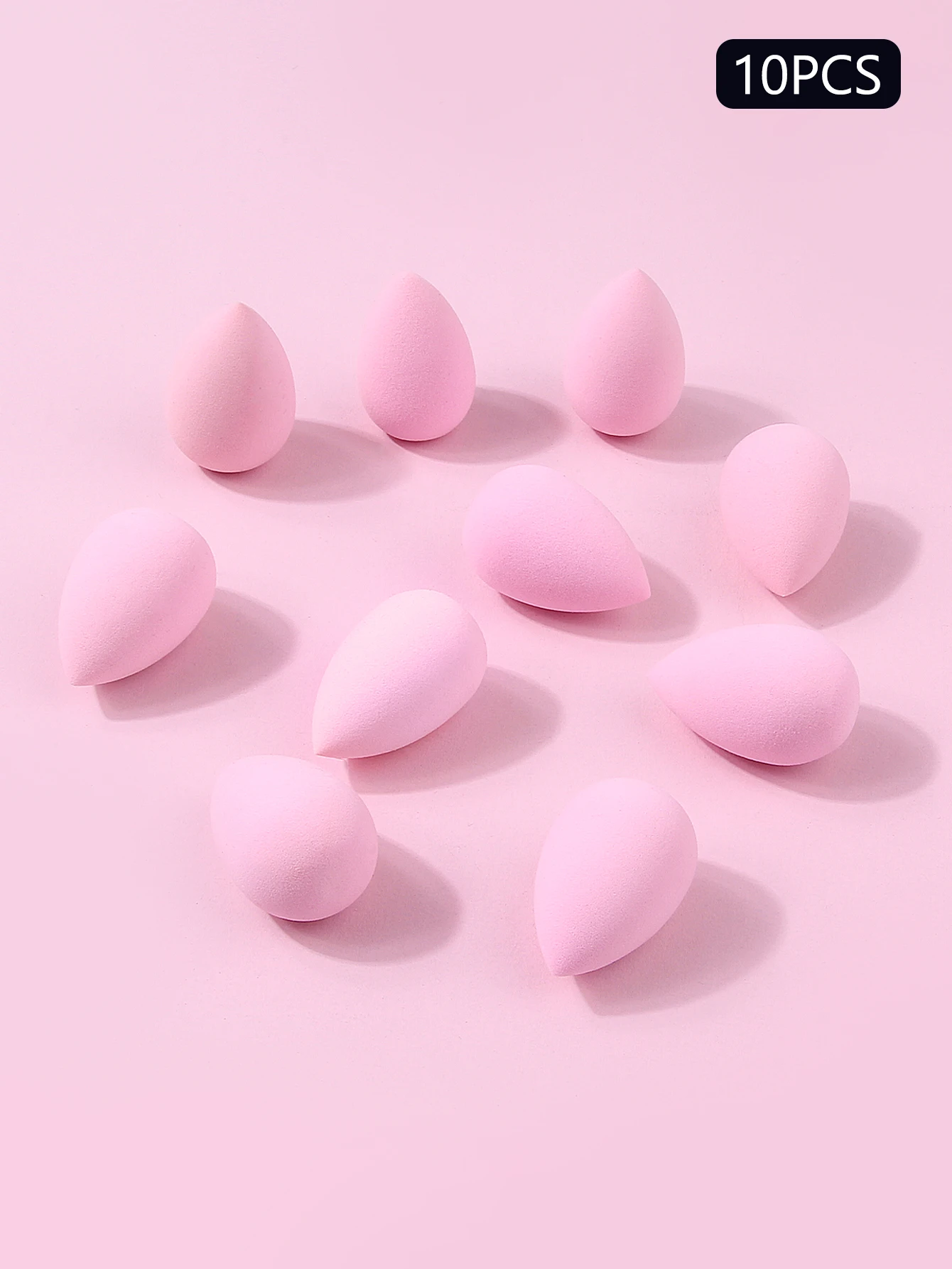 10PCS Mini Schönheit Ei rosa Tropfen Make-up Schwamm Puderquaste trocken und nass Dual-Purpose lokale Concealer Augen Make-up-Tool