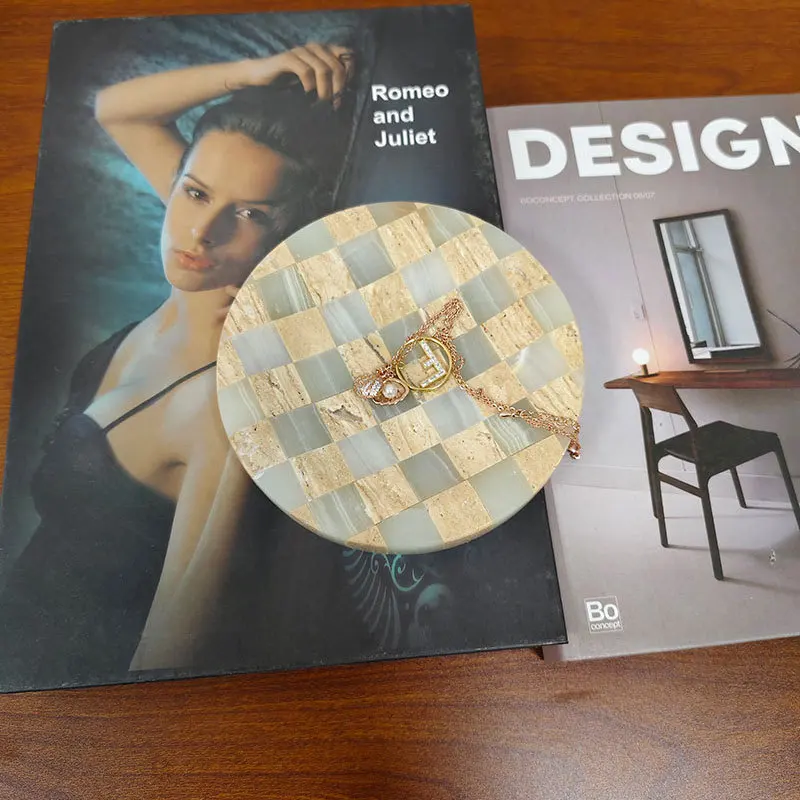 

Originality Jewelry Displays Pallet Necklace Trinket Showcase Tray Ring Eardrop Storage Salver Desktop Jewellery Decoration Tray