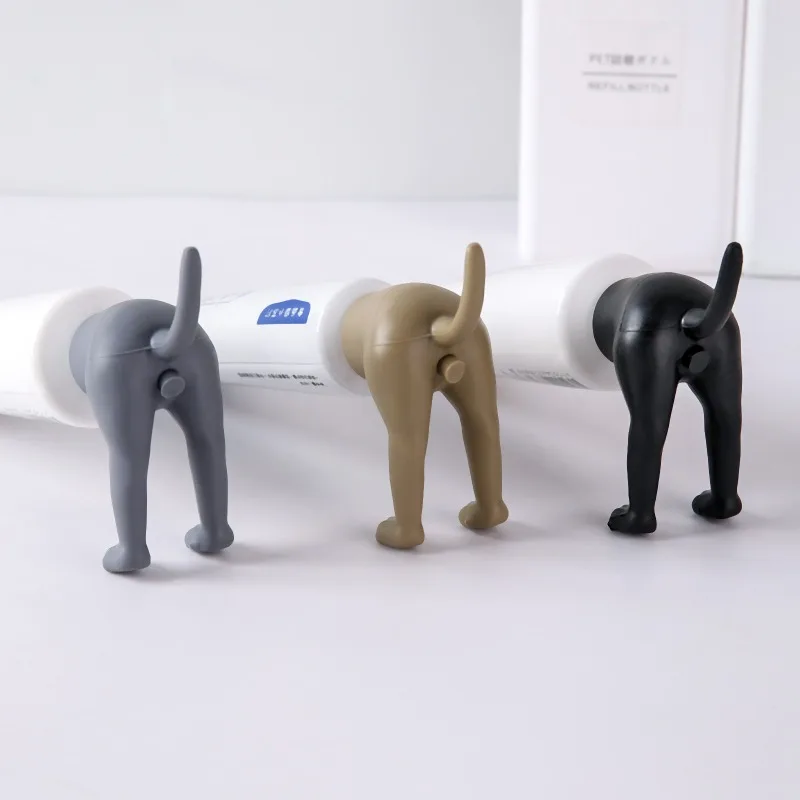 Pooping Dog Butt Toothpaste Topper Pooping Toothpaste Cap Vomit Topper Dispenser Cap Animal Funny Gadgets Gift For Friends