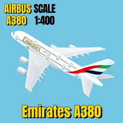 Scale 1:400 Metal Diecast Model Aircraft Replica Emirates Airlines Airbus A380 Airplane Aviation Plane Collectible Toys for Boys