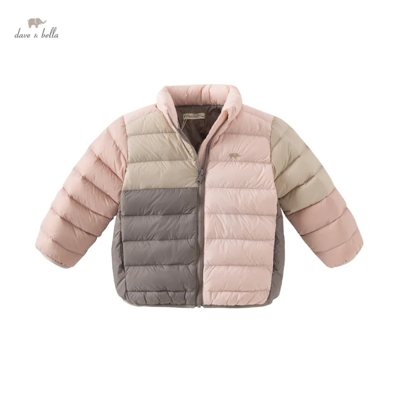 Dave Bella Kinderen Jongens Meisjes Witte Eendendons Top Bovenkleding 2024 Herfst Winter Casual Zachte Parka Outdoor Warm DB 4243349