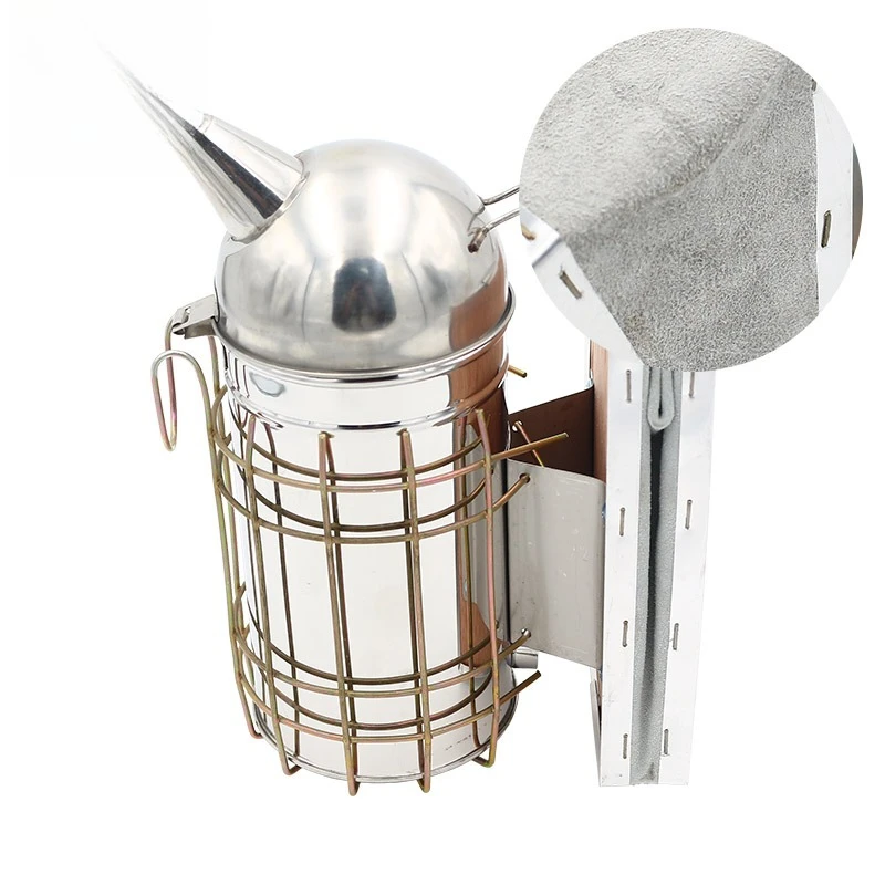New stainless steel manual beekeeping fogger, ISO certified
