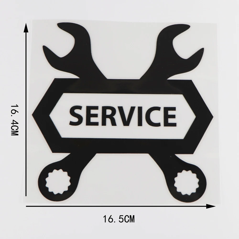 Jpct service fun creative service tool logo decal for cars, bicycles, windows waterproof Vinyl Sticker 16.5 × 16.4CM