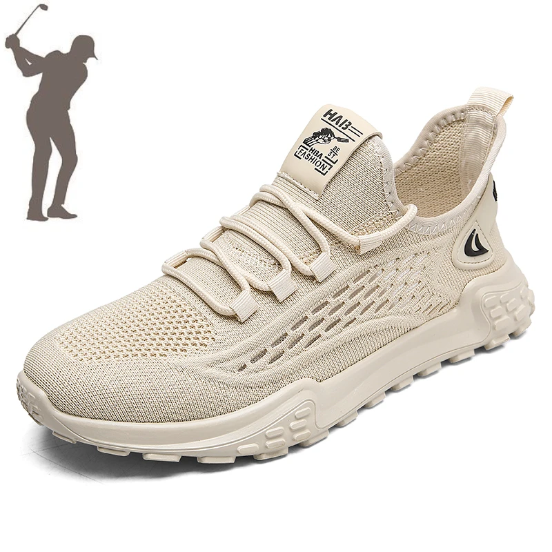 

New Mesh Breathable Golf Shoes for Men's Daily Popular Walking Sports Shoes Outdoor Leisure Training Golf Sports Shoes