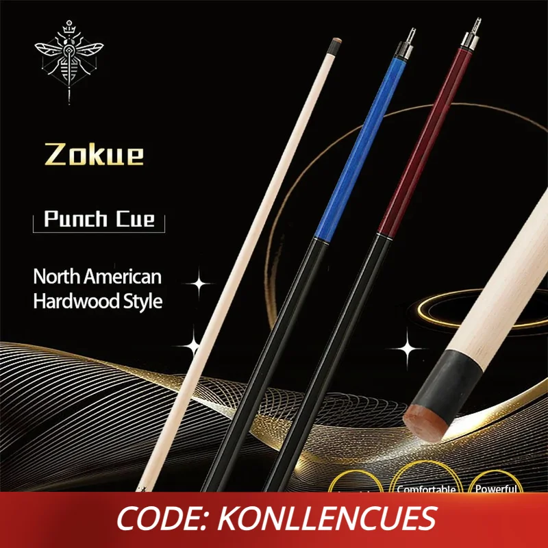 

ZOKUE Break Cue Punch Cue Pool Cue Pool Stick Heavy Hitter Canadian Hard Rock Maple Shaft 13mm Hard Tip 147cm billiards cue