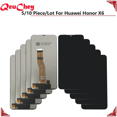 Touch Screen LCD Display Wholesale 5/10 Piece/Lot For Huawei Honor X6 VNE-LX1 LCD Display Touch Screen Digitizer VNE-LX2 X6S Assembly No / With Frame