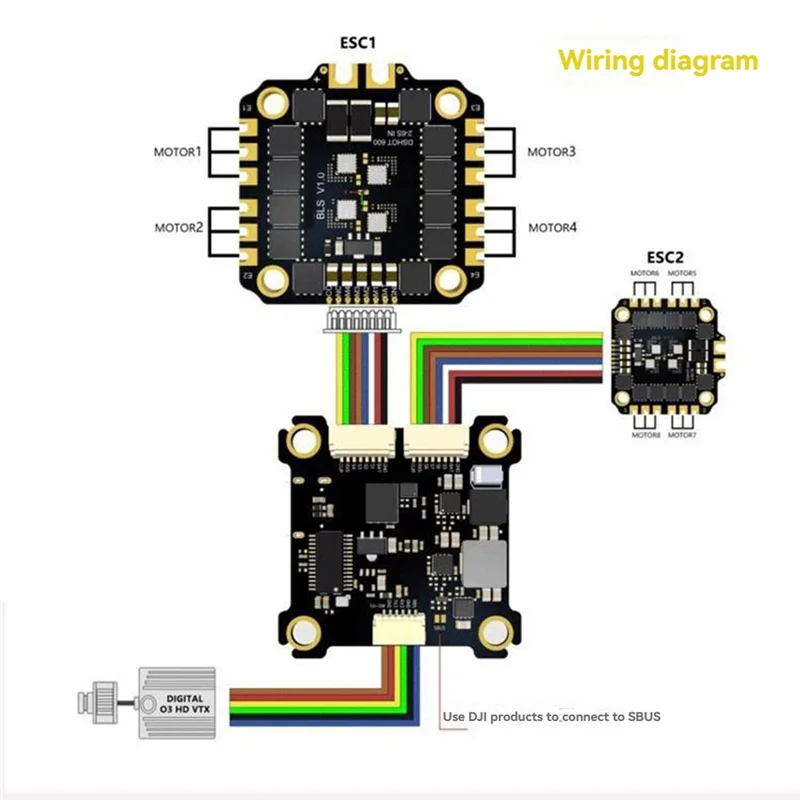 F722 V1 4 In1 Electric Control For FPV Crossover F7 Flying Tower BLHELI-8-Bit 80A Brushless Motor Electric Tuning B