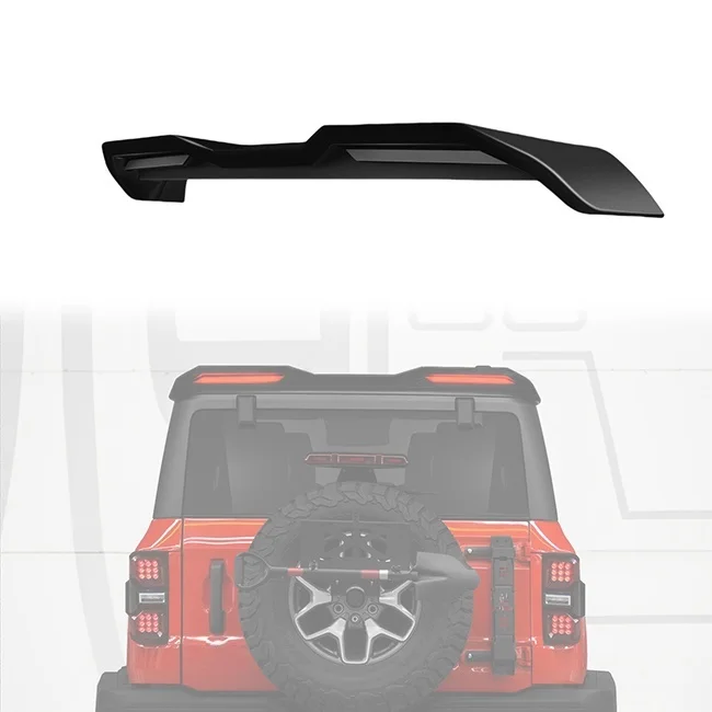 

XDS Up To Date LUMA Высоко монтируемый хвостовой спойлер со светодиодными указателями поворота Крыло багажника для Bronco 2021 2022 2023 2024 2/4 двери