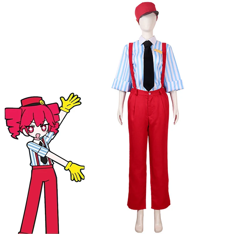 

Anime Kasane Teto Hypnotist Cosplay Costume Adult Women Top Romper Pants Suit Halloween Party Outfit Uniform