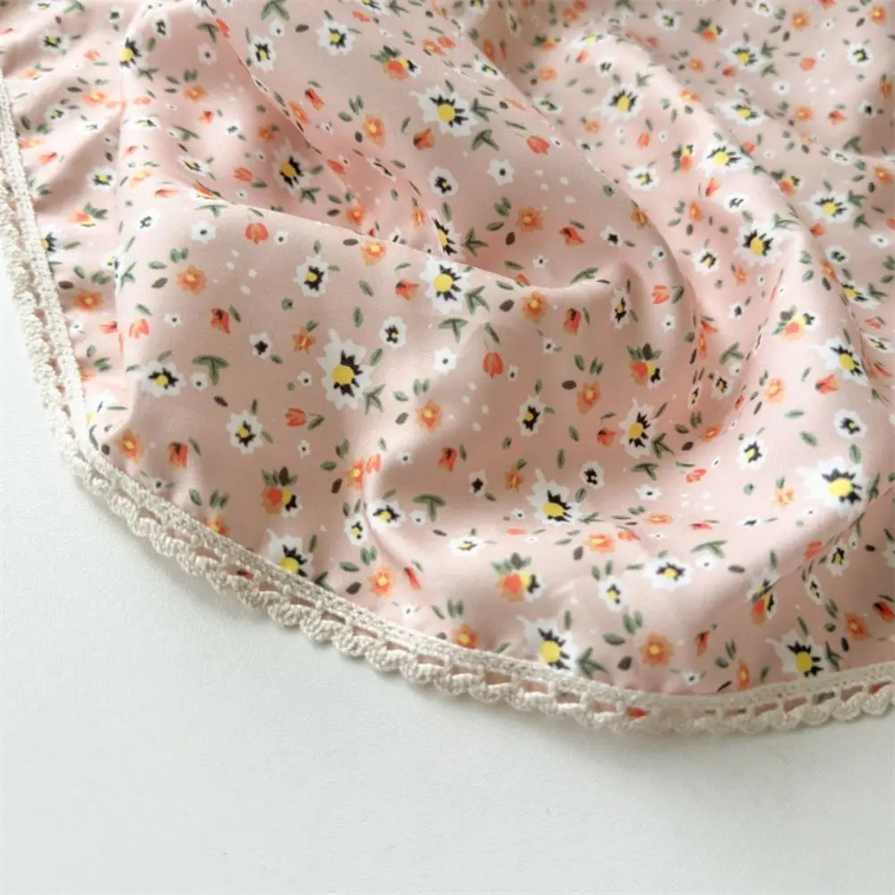 

Fashion Beach Flower Print Hair Scarf Chiffon Fabric Floral Triangular Headscarf Breathable Versatile Triangle Headband Summer