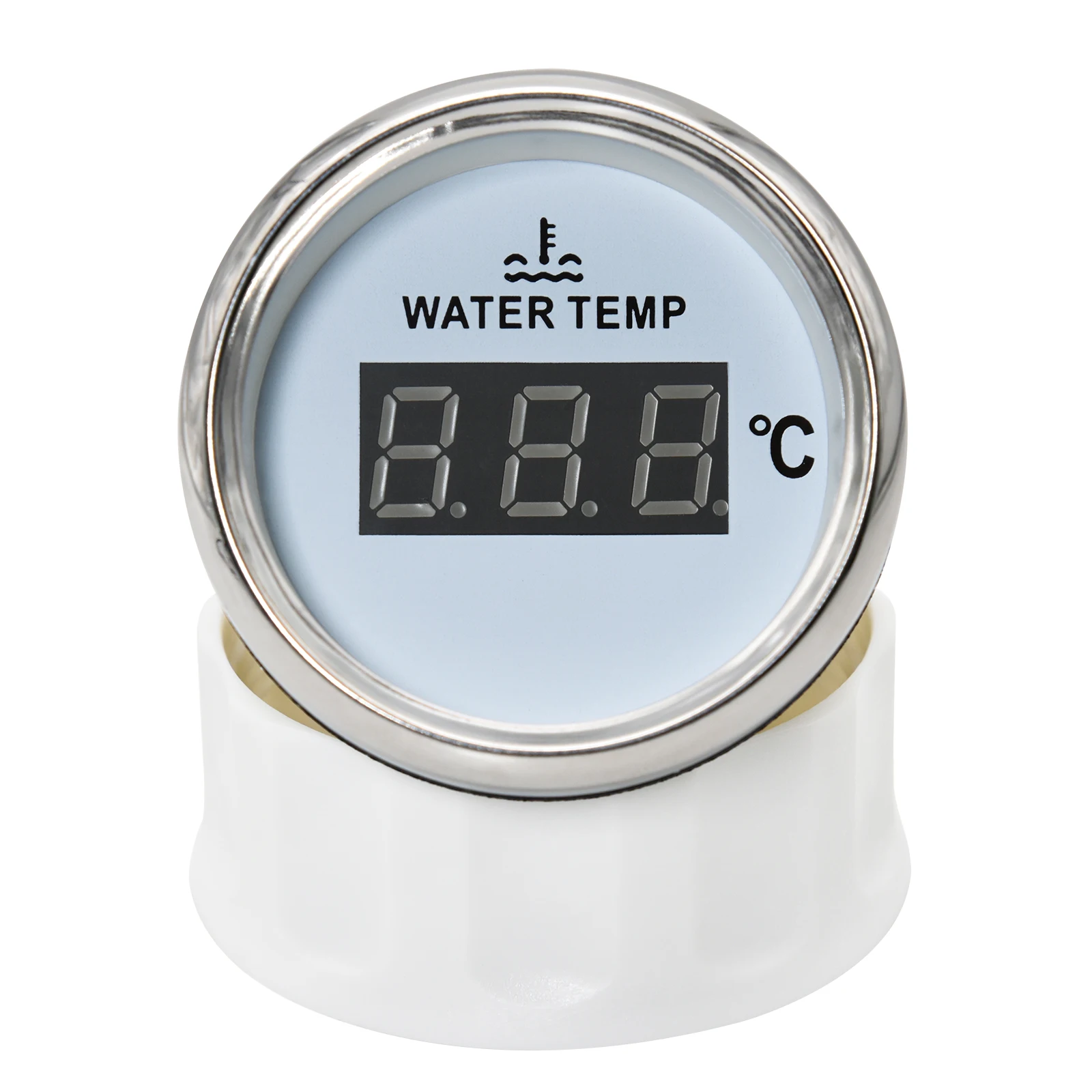 40-120Celsius Digital Water Temperature Gauge With 1/8 NPT Water Temp Sensor Marine Water Temp Meter Red Backlight 12/24V