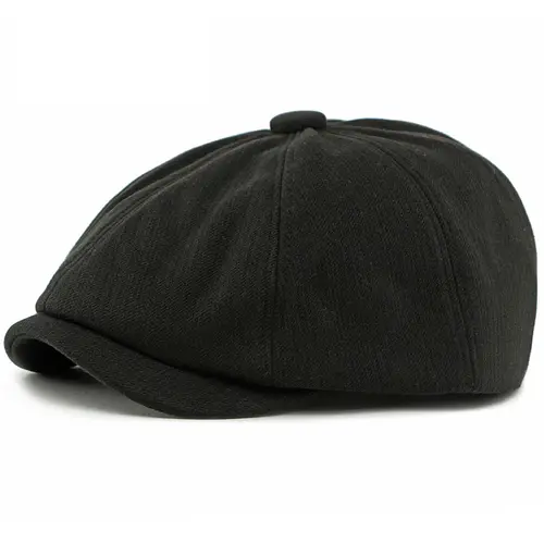 HT5032 Beret Cap New Spring Autumn Winter Men Women Cap Artist Painter Wool Beret Hat Male Female Adjustable Octagonal Beret Cap - Image 13
