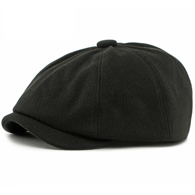 HT5032 Beret Cap New Spring Autumn Winter Men Women Cap Artist Painter Wool Beret Hat Male Female Adjustable Octagonal Beret Cap - Image 13