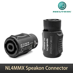 Neutrik NL4MMX 4-Pin Speaker Connector, Locking SpeakON Connector with Anti-Pull-Out Feature