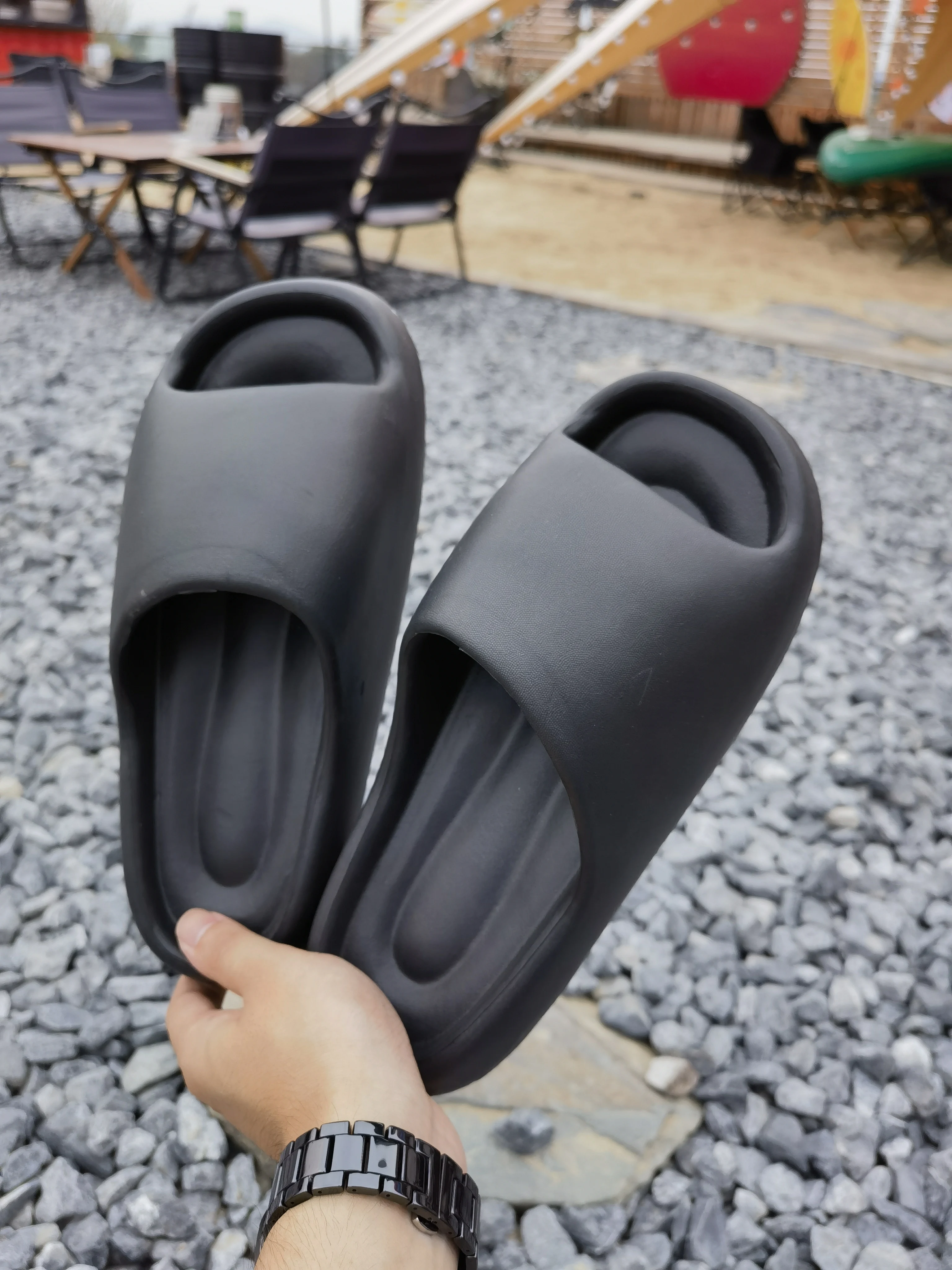 EVA Men sandals Flip flops man Slippers Solid Color Simple Non-slip Soft Sole Comfortable Shower Slippers Outdoorf Couple Shoes