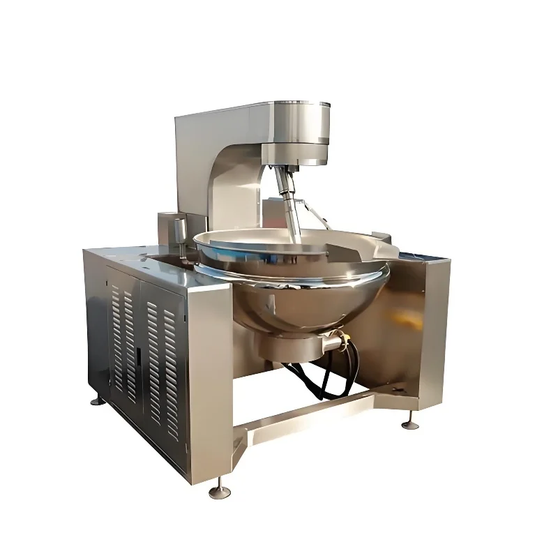 600L Semi-Automatic Planetary Gas Heating Stainless Steel Motor Cooking Pot For Commercial Kitchen Appliances
