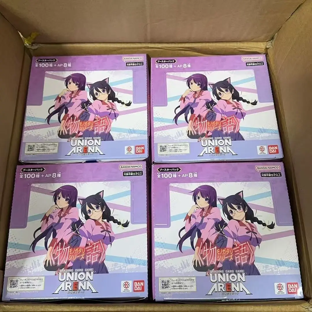 Bandai Union Arena Trading Card Game Booster Box Monogatari Series UA42BT Anime Peripheral Collection Card Kids Toys and Gifts