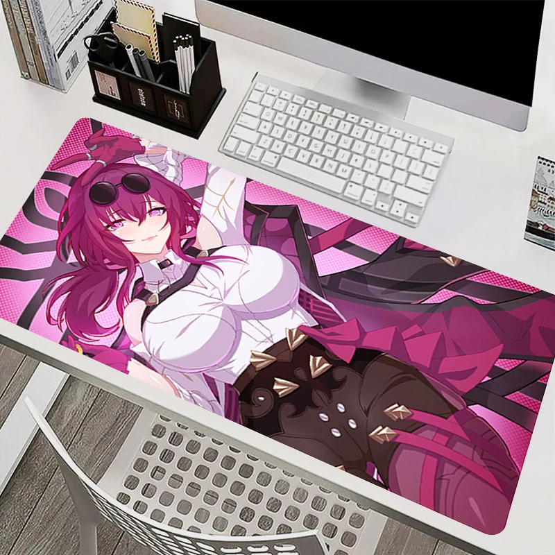 Oversized Mouse pad H-honkai Star Rail Kafka Game Essential Computer Desk Mat Anime Keyboard pad Rubber E-sports Gaming Mousepad