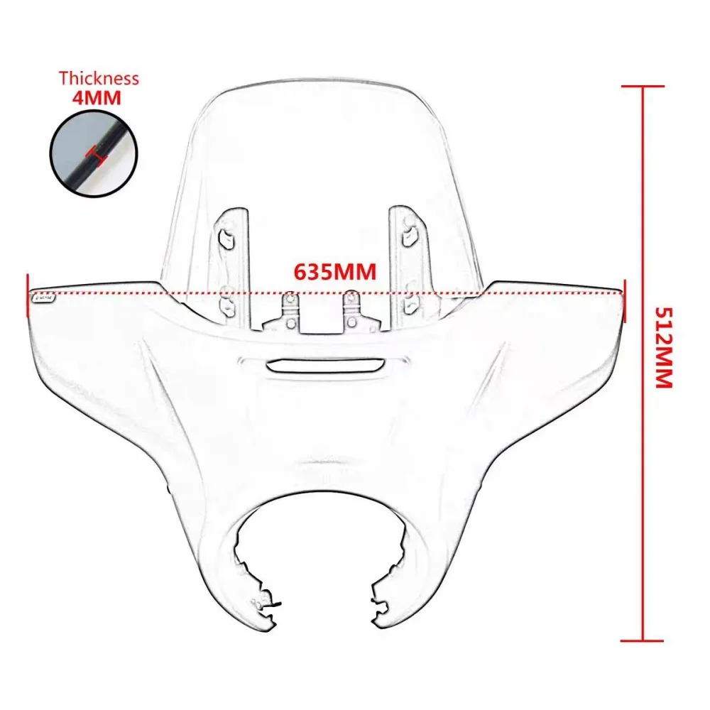 Compatible with Honda CM1100 Rebel CMX1100: Pig head fairing, spoiler, headlight cover, windshield accessories for CM1100