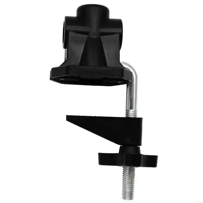 63HF Universal Microphone Stand Base Cantilever Bracket Lamp Clamp Metal Clip